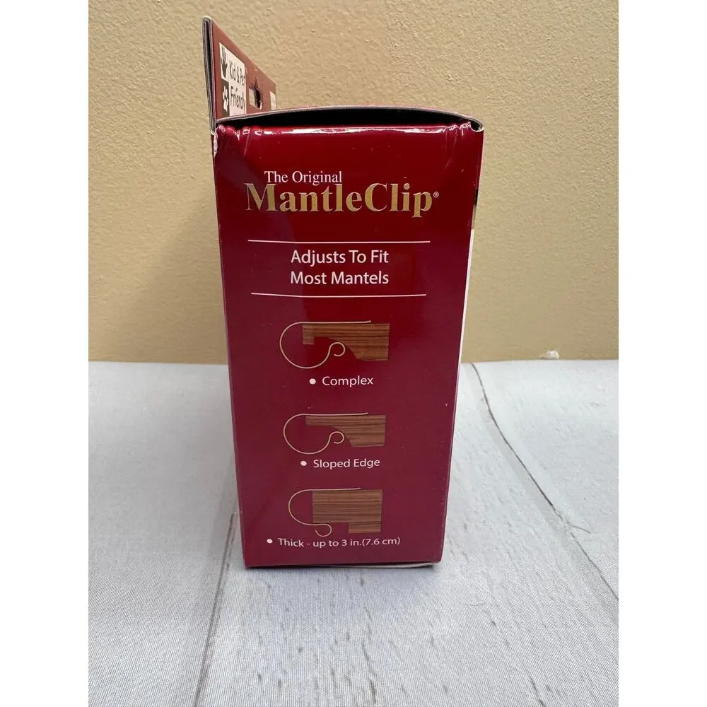MantleClip Stocking Holder‎ 4pk Oil Rubbed Bronze Mantel Clips NEW